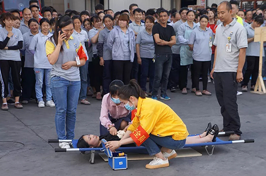 上Ｗ鹆2019年上半年消防演习现场